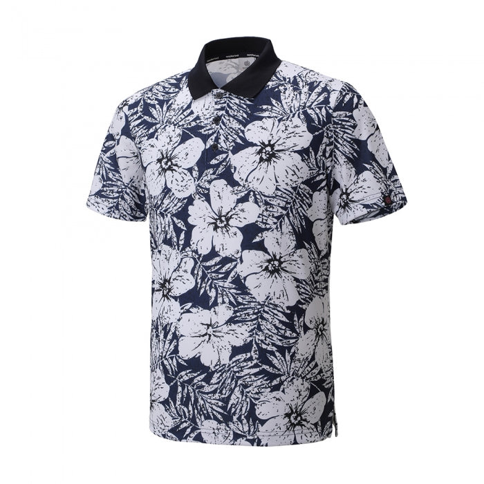 M0CSS11 Flower Print Cool Polo メンズSpring-Summer