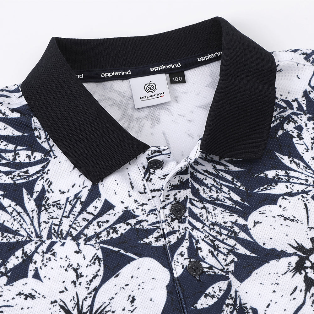 M0CSS11 Flower Print Cool Polo メンズSpring-Summer