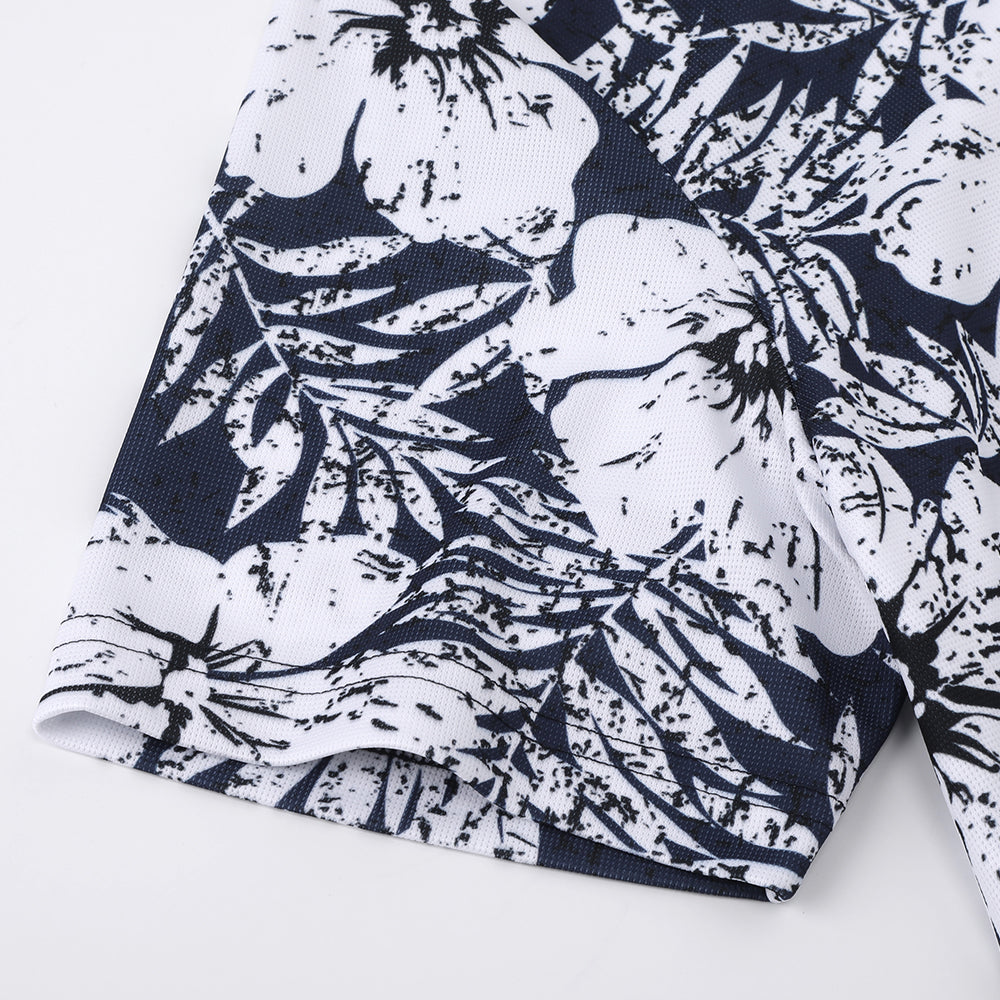 M0CSS11 Flower Print Cool Polo メンズSpring-Summer