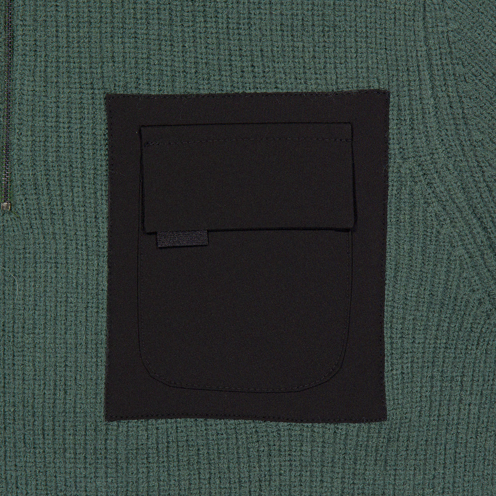 MM0JKN02-1 防風ニットハーフジップ メンズ Autumn-Winter