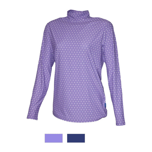 JS5175 High Neck Print Long Sleeve レディースSpring-Summer