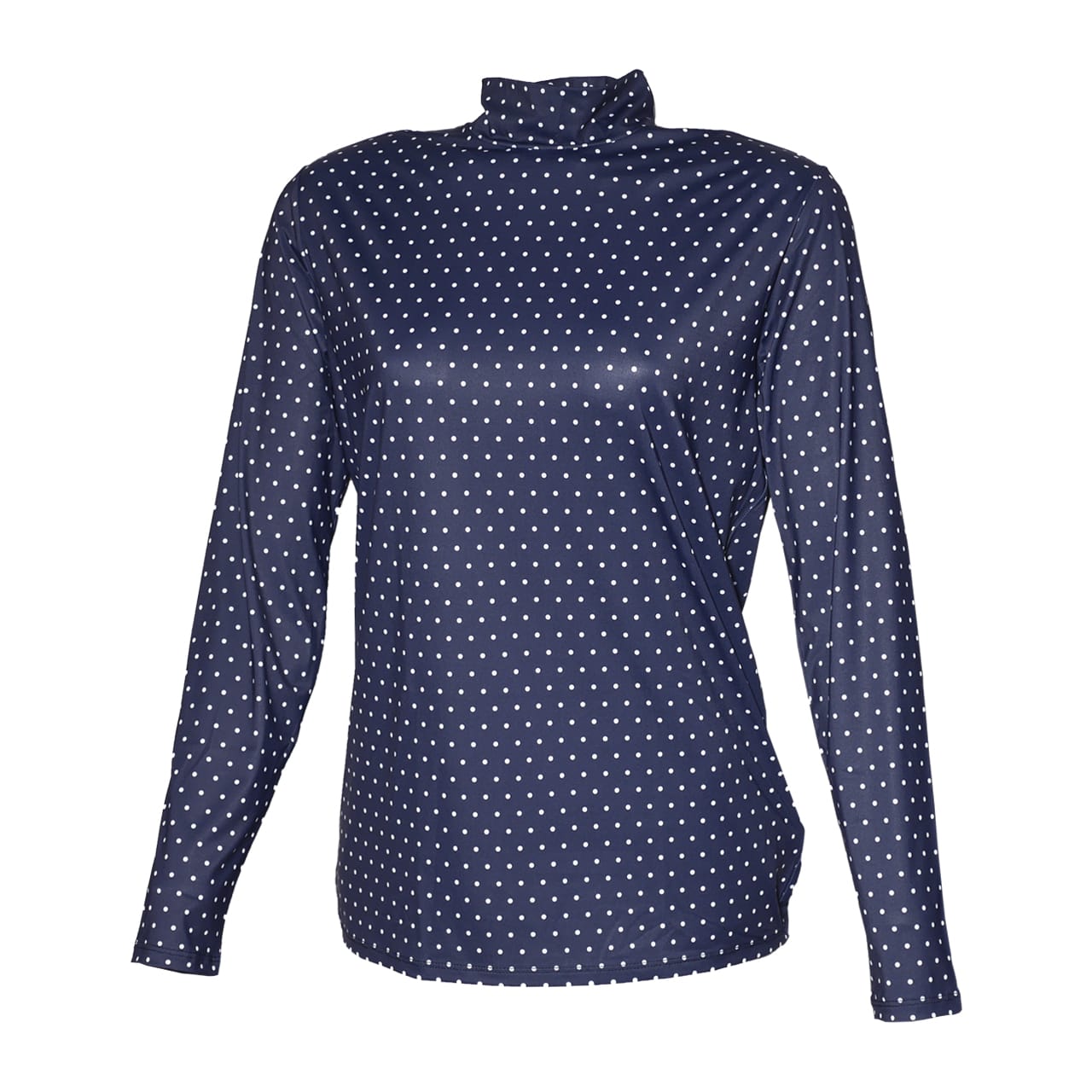 JS5175 High Neck Print Long Sleeve レディースSpring-Summer
